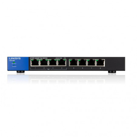 Switch Linksys LGS308P SMB 8 Puertos 10/100/1000 POE+