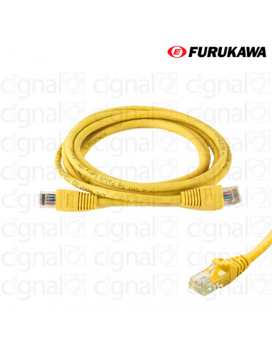 Patch Cord FURUKAWA 1,5mts CAT 5e Amarillo